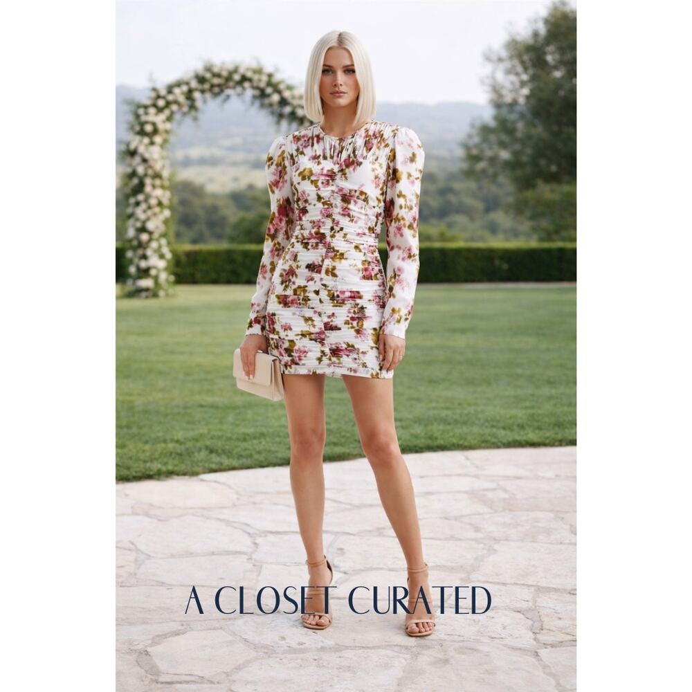 The Garment Sevilla Silk Mini Dress 8 Floral NEW